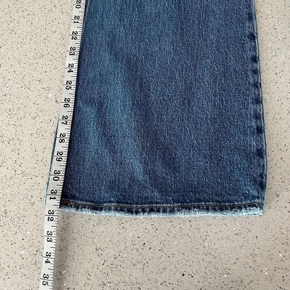 Levi's Premium 70s High Flare Distressed Jeans Blue 29